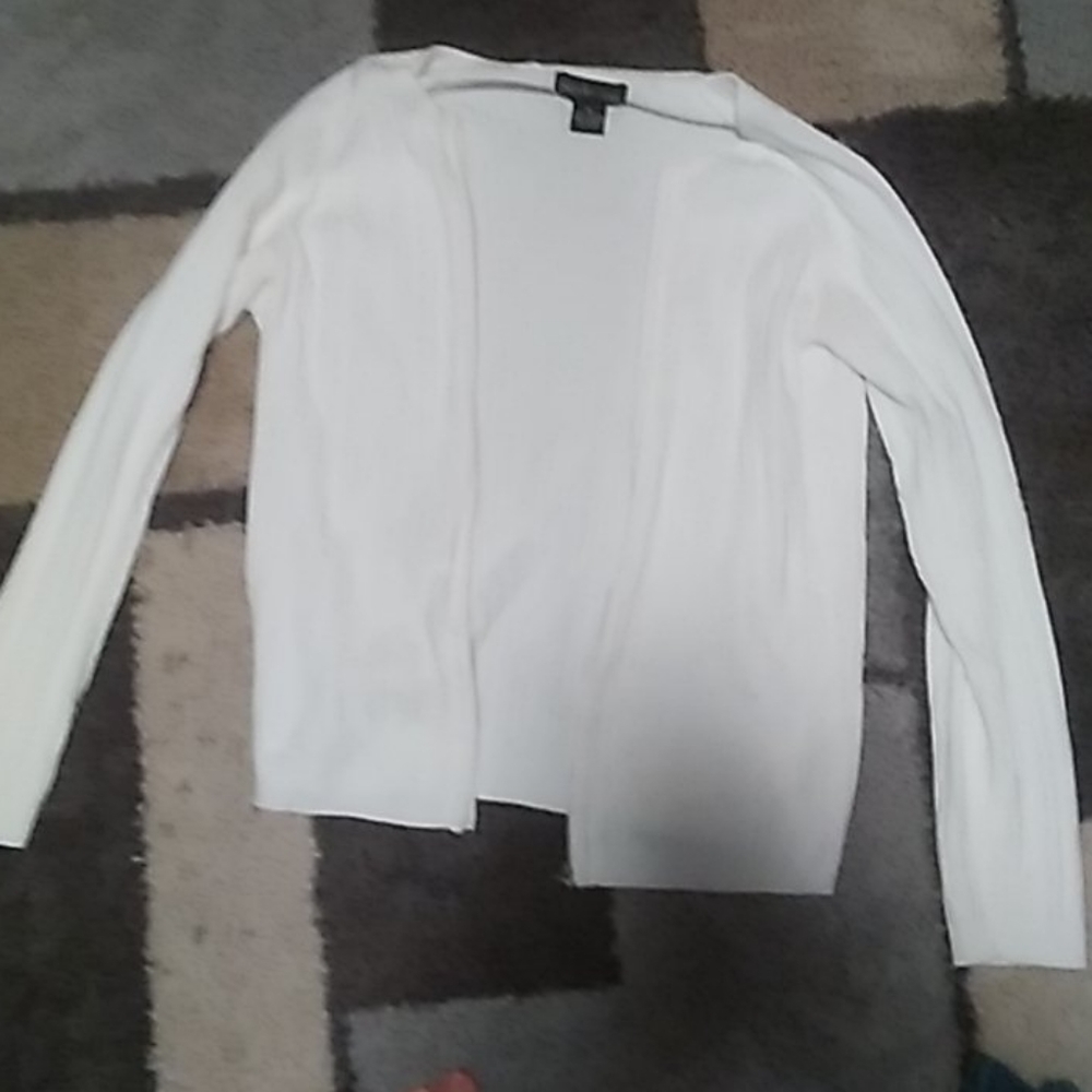 Style & Co White Cardigan Jacket